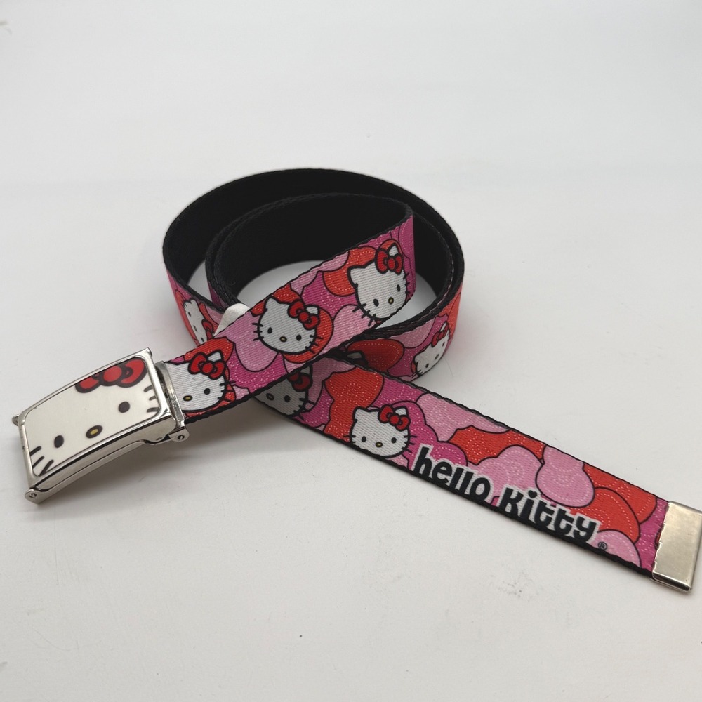 Buckle-Down Hello Kitty Pink Camo Belt Flip top Buckle Y2K USA Sanrio one size